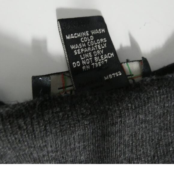 Murano Italia XXL Charcoal Gray V-Neck Short Sleeved Sweater Business Cocktails - Picture 8 of 8